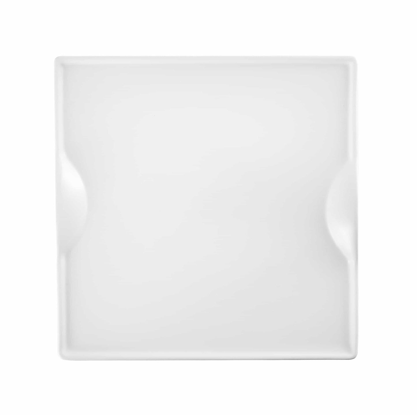 Square Porcelain Dinnerware Set Service for 4 Elegant White