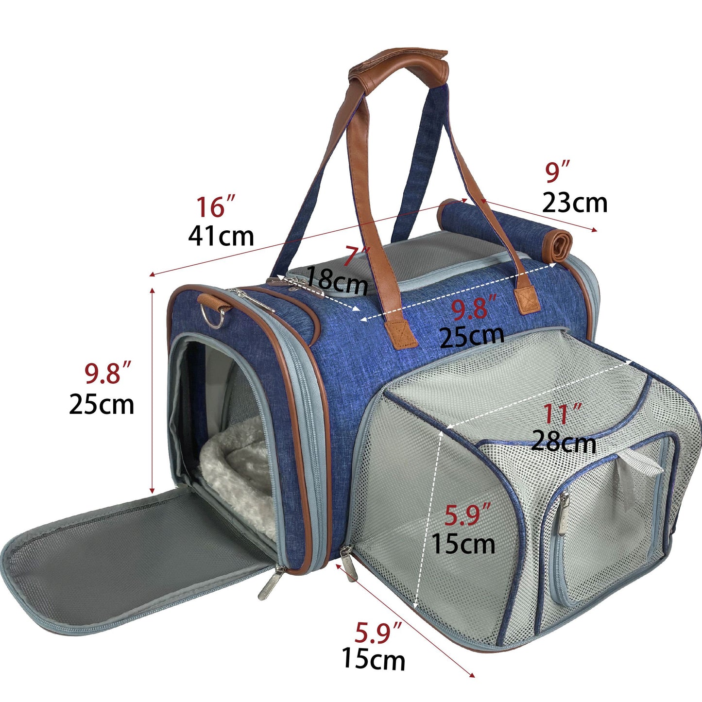 Compact Airline-Approved Expandable Pet Carrier – Mr. Peanut’s Gold Mini
