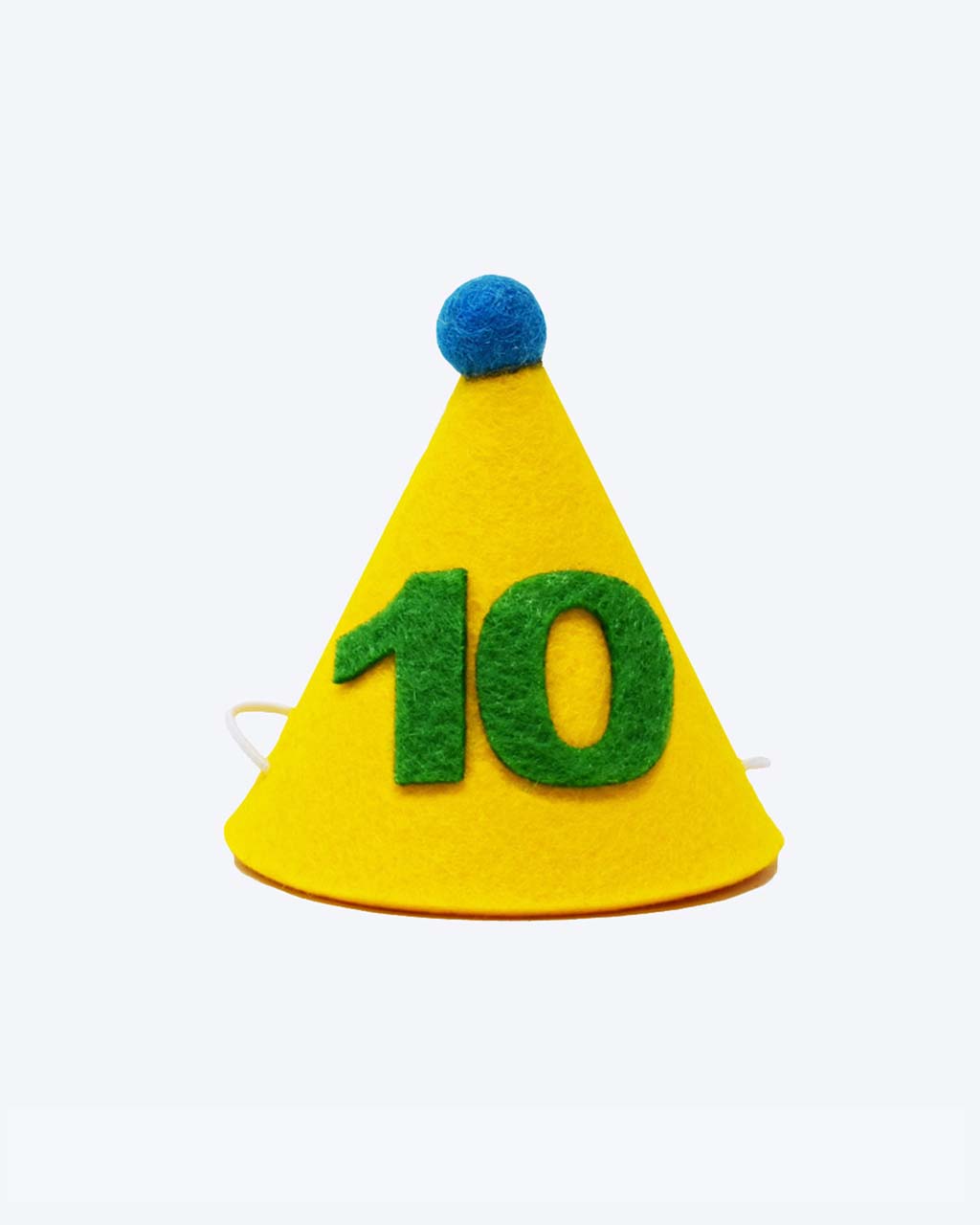 Personalized Green Number Pawty Hat for Dogs & Cats