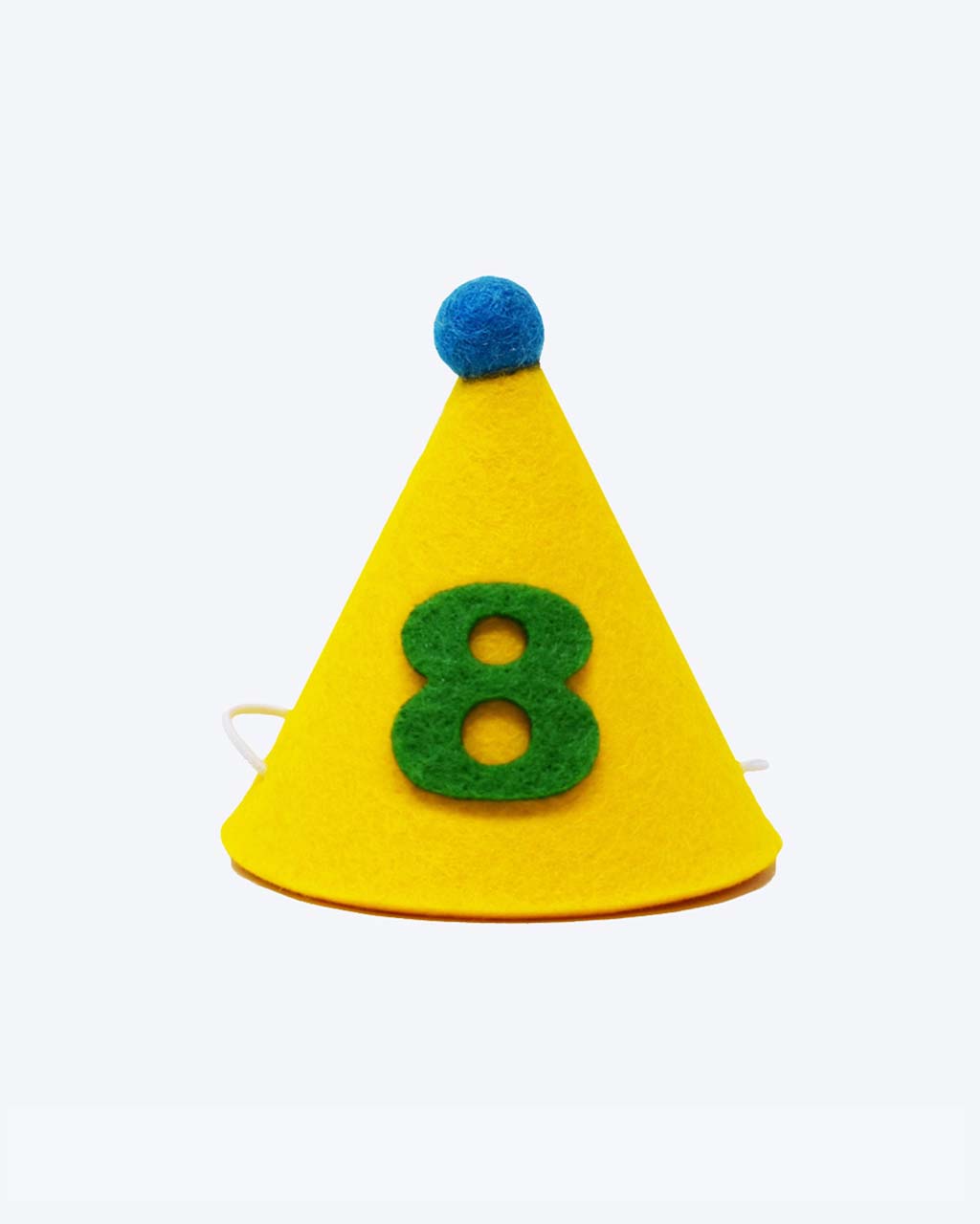 Personalized Green Number Pawty Hat for Dogs & Cats