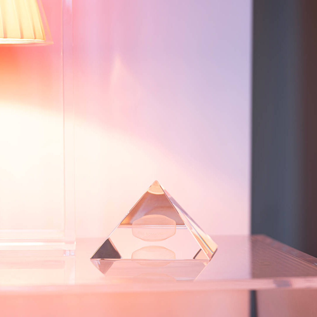 Crystal Pyramid — Optical Crystal Charging Pyramid with Hologram