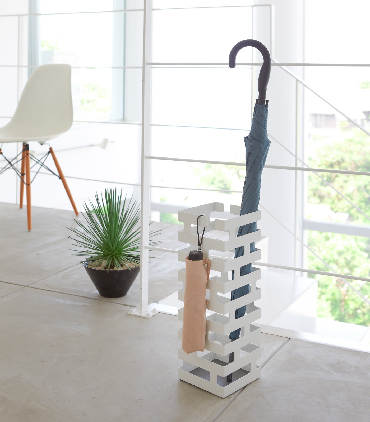 Brickwork Umbrella Stand - Square - Steel