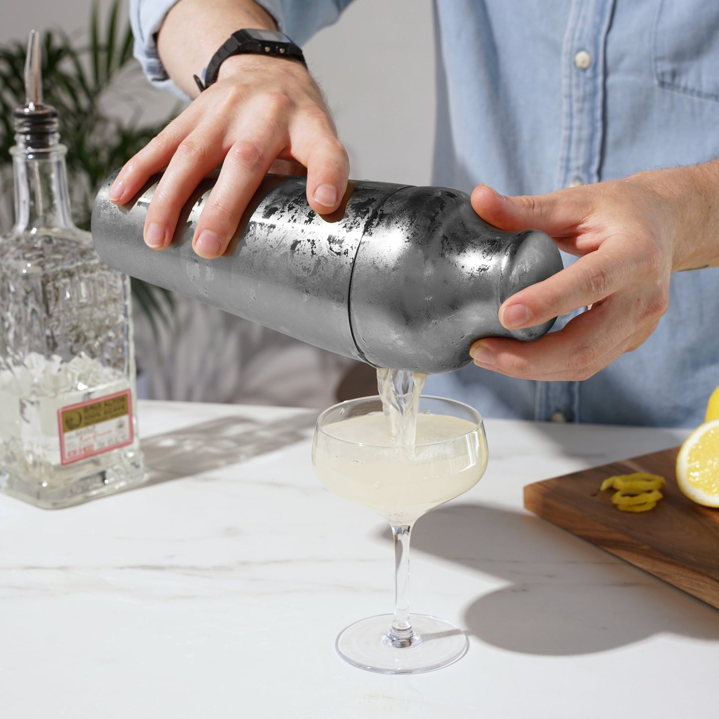 Harrison Parisian Stainless Steel Cocktail Shaker 25 oz Bar Gift