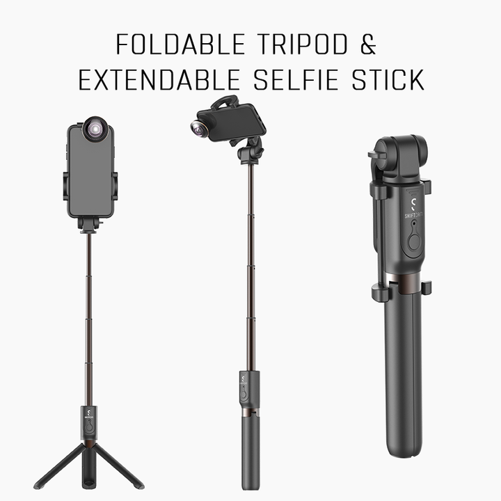 ShiftCam Tripod & Selfie Stick – Foldable Bluetooth Phone Mount